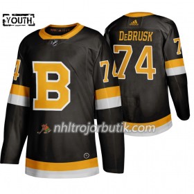 Barn Ishockey Boston Bruins tröja Jake DeBrusk 74 Adidas 2019-20 Svart Authentic